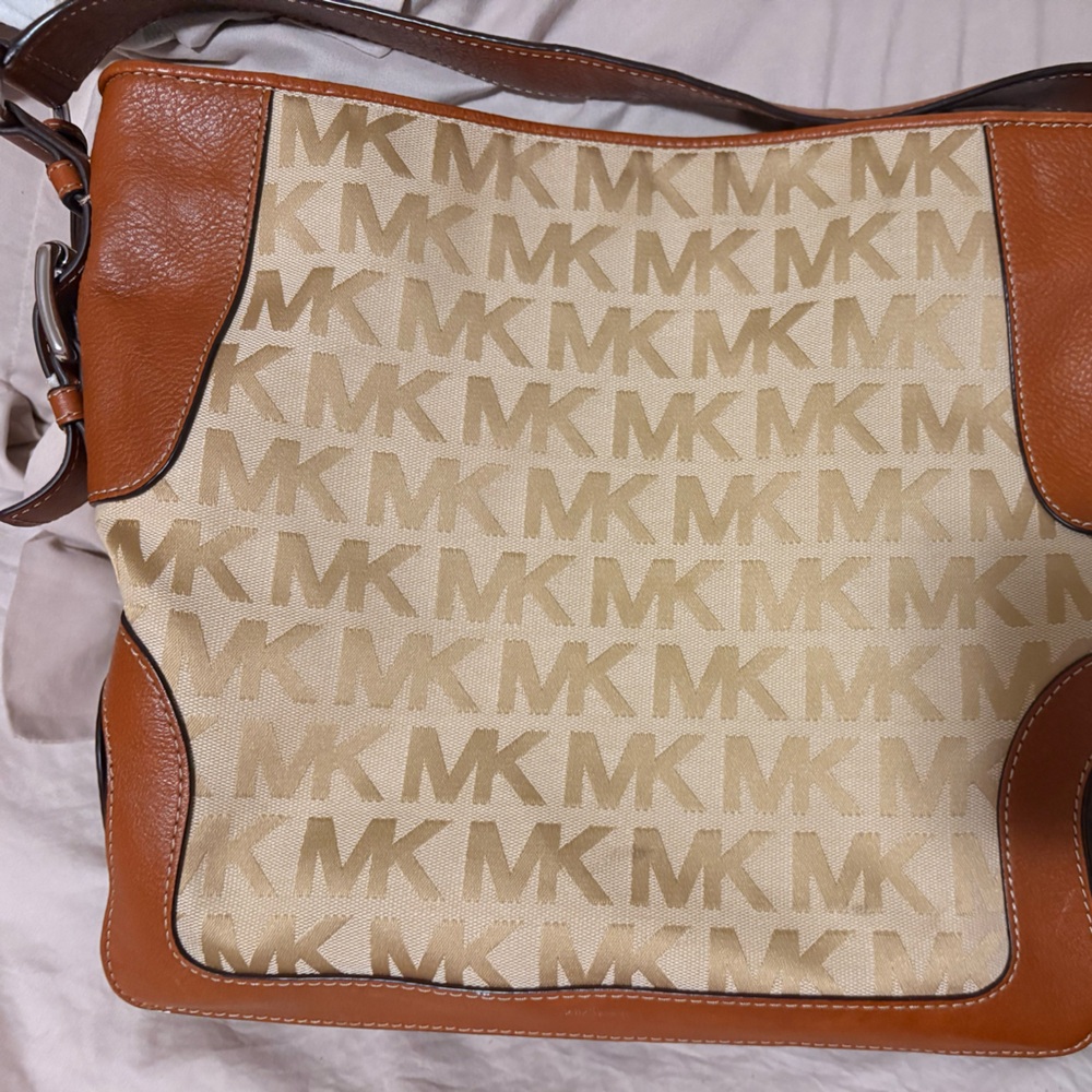 Michael Kors Camel and Chestnut Tote